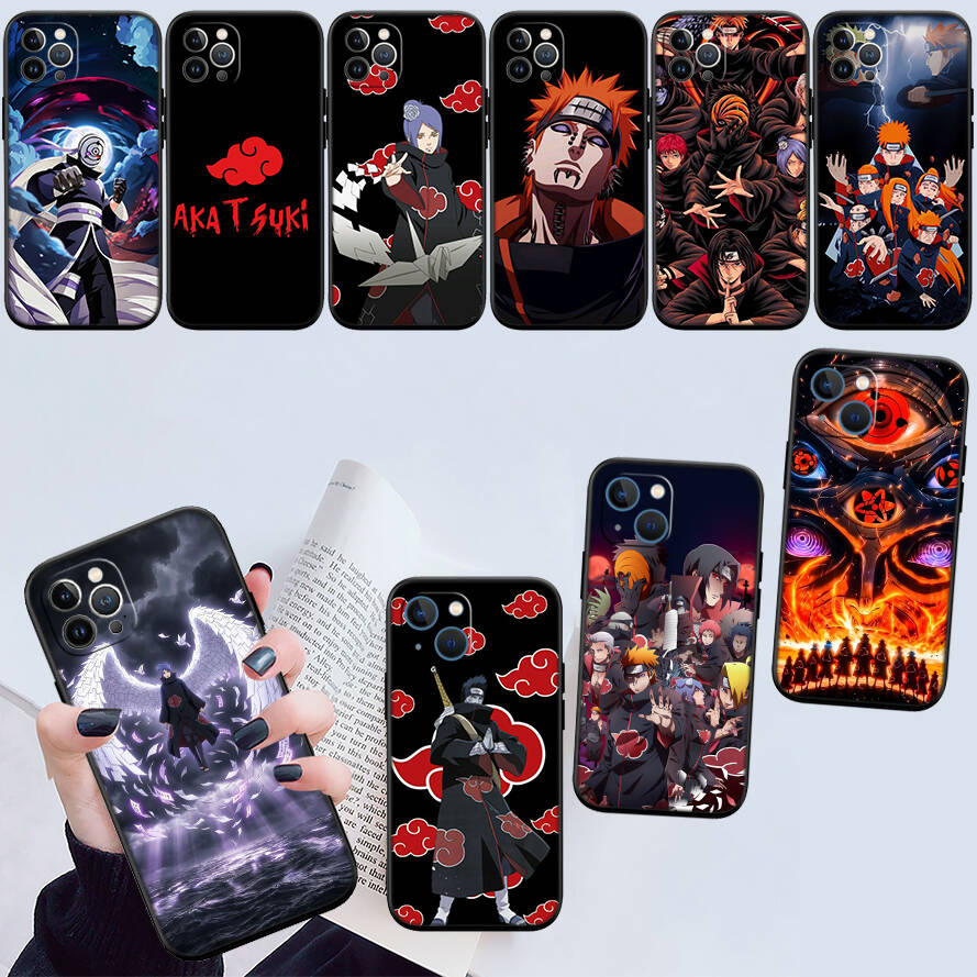 Anime Naruto Akatsuki Phone Case for Xiaomi Poco C40 C51 C50 C55 C65 C71 C75 C85 F8 F7 F6 F5 F3 F2 X7 X6 X4 X3 X2 M7 M6 M5 M4 M3 M2 Pro