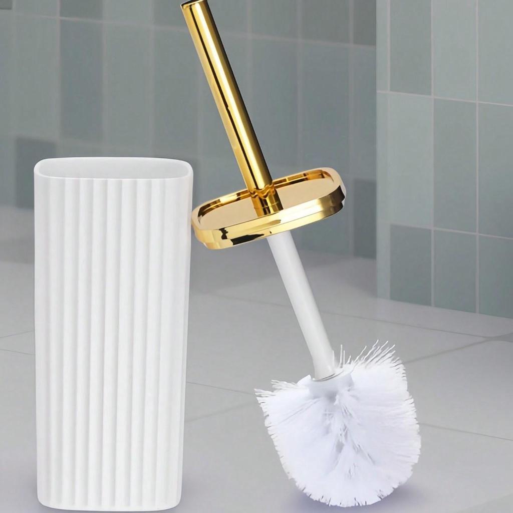 Long Handle Stiff Bristles Toilet Brush for No Dead Corner Cleaning