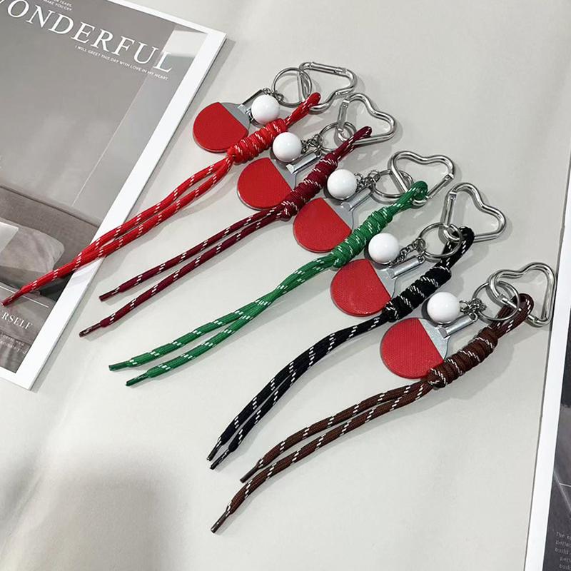 

Bag Charms Key Chain With Handmade Rope Sporty Style Bag Pendant Baseball Decor Casual Cool Trendy Pendant