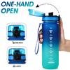 Modern Gradient Plastic Water Bottle With Large Capacity For Fitness And Outdoor Activities