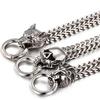 11MM kubánský řetízkový náramek z nerezové oceli pro muže, pánské náramky s gotickou vlčí hlavou, lví hlavou, noční klub párty šperky doplněk pro muže