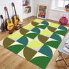 Retro Abstract Area Rug Soft Non-Slip Washable Carpet Vintage Modern Geometric Floor Mat for Living Room Bedroom Minimalist