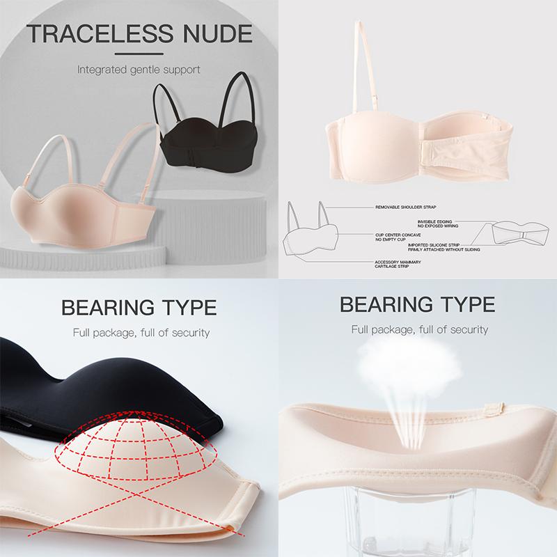 Invisible Push Up Strapless Bra For Wedding Without Strap Women Sexy Wireless Bralette Top Lingerie Seamless Underwear