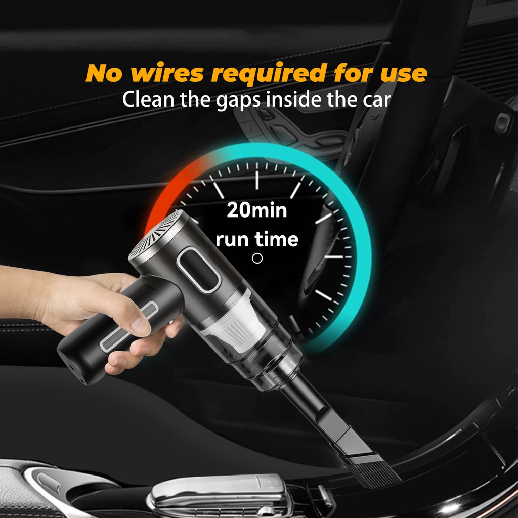 Xiaomi Cordless Car Vacuum Cleaner Rechargeable Strong Suction Handheld Vacuum Cleaner and Air Duster for Home Car Pet Office