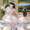 2026 Summer Little Girl Lolita Princess Birthday Dress - Peony Fairy Formal Skirt