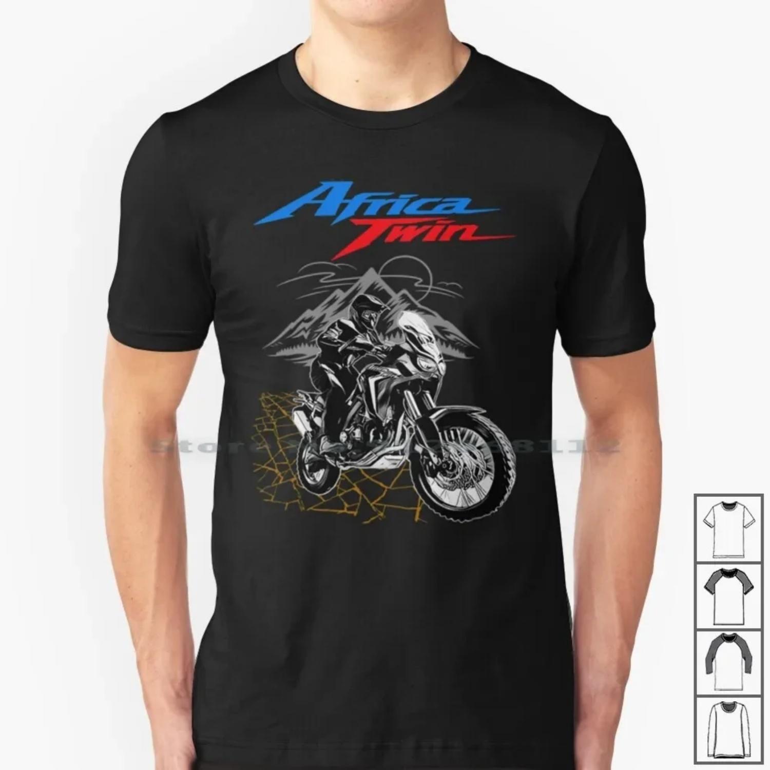 

Africa Twin Crf1000l T Shirt Motorcycles Big Trail Moto Motorbike Adventure Bikers Motoarte Motorsport Tie Dye 2024 XXXXXL чорний