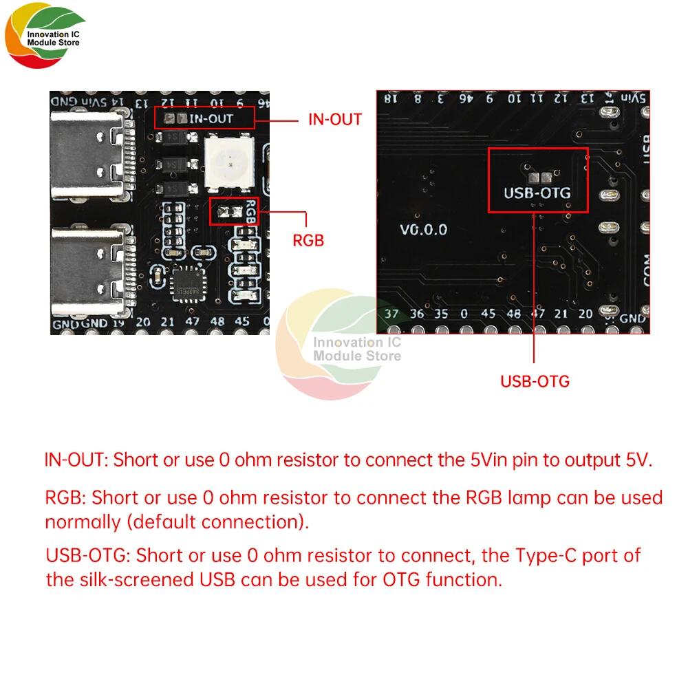 ESP32-S3 2.4GHz WiFi Bluetooth Module ESP32-S3-N16R8 N8R2 Development Board CORE Board Type-C ESP32 S3