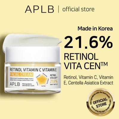 APLB Retinol Vitamin C & E Facial Cream (55ml) - Brightening & Anti-Aging Moisturizer