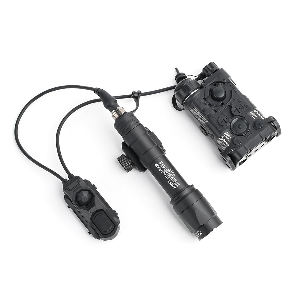 WADSN NGAL Aiming Device, M600C Flashlight, and AXON Dual Control Remote Switch Set for 20mm Rails (Black)