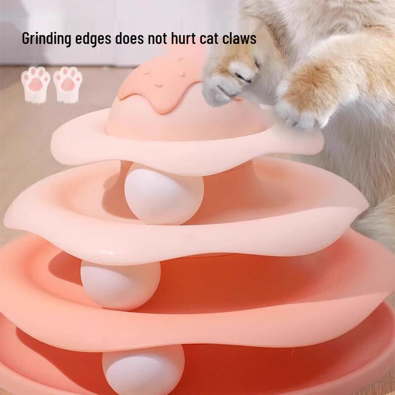 Interactive Three-Layer Cat Toy Turntable