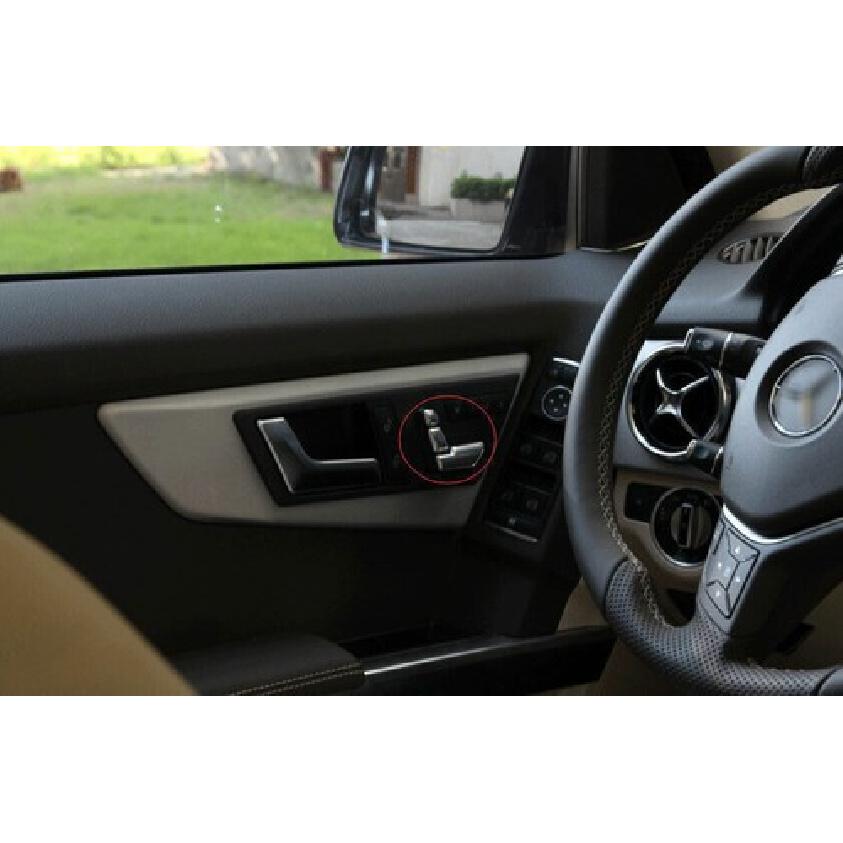 For Benz E-Class W212 2008-2013 Car Seat Adjust button Matte Silver Sticker Trim