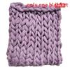Bearaby Weaving Ultra Coarse Blanket With Solid Color Design For Household Daily
