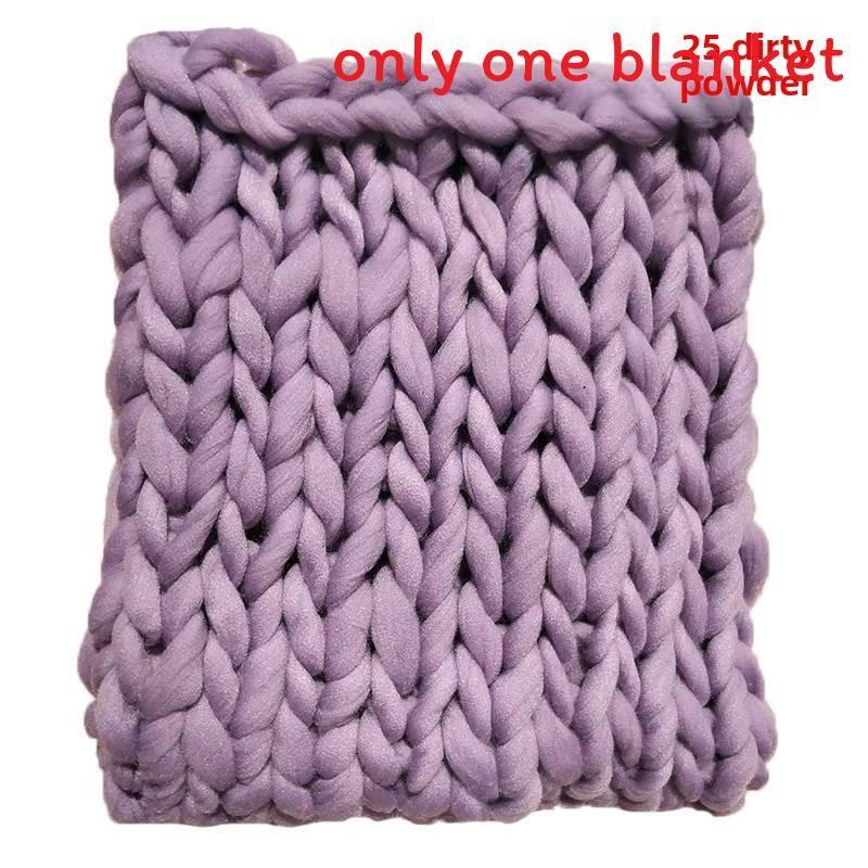 Bearaby Weaving Ultra Coarse Blanket With Solid Color Design For Household Daily