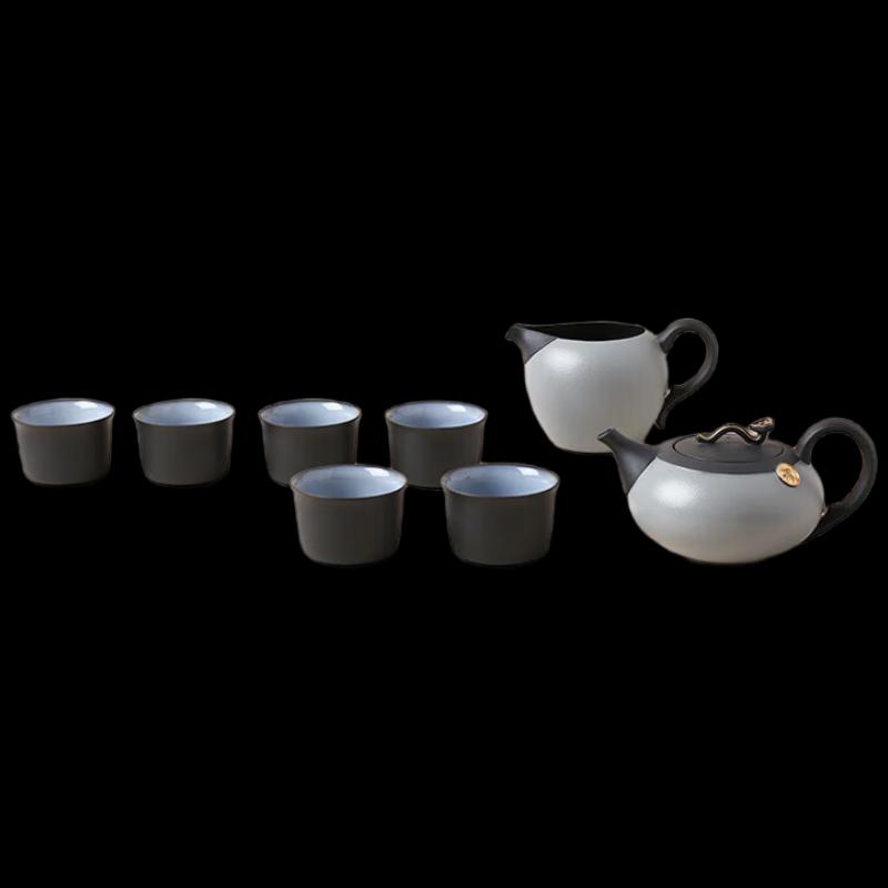 Ruyi Ceramic Tea Set (1 Pot, 6 Cups)