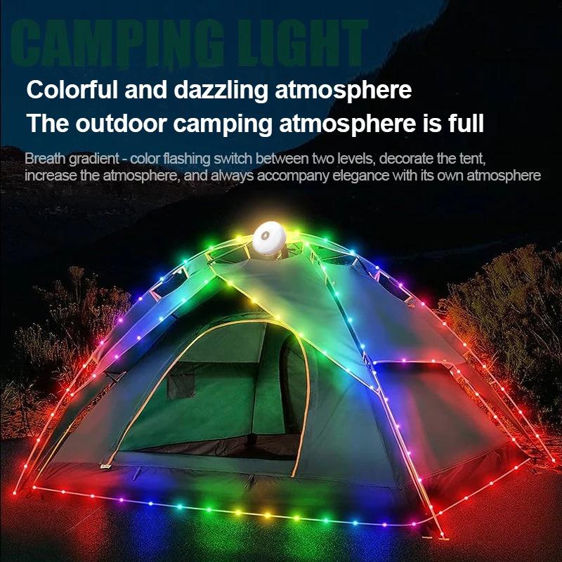 Long-Lasting Camping Tent and String Light with Tape Measure - Ideal for Atmosphere, Illumination, and Christmas Decorations