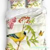 Butterfly Flowers Vintage Style 3pcs Bedding Set For Bedroom Double Bed Home Textile Duvet Cover Quilt Cover Pillowcase