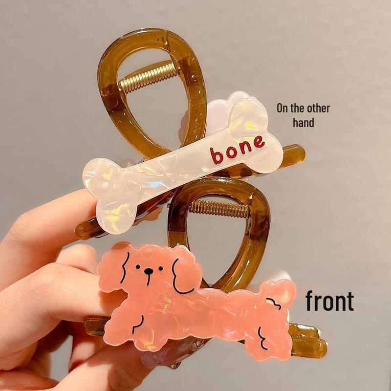 Elegant Large Hair Claw Clip for Thick Hair - High-End Korean Updo Shark Clip
