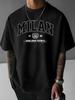 Hot Selling Mens Summer Milan 1989 Printed Breathable and Comfortable Round Neck Tshirt Outdoor Urban Casual Top