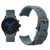 Curved arc-shaped fluororubber Watch strap for original OMEGA X Swatch X Blancpain Scuba Fifty Fathoms MoonSwatch FKM watchband