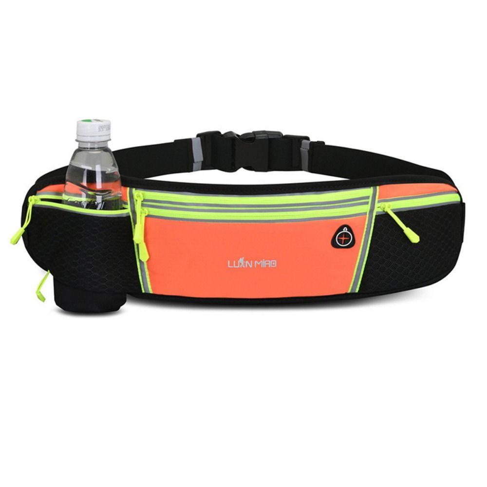 With Bottle Bag Marathon Running Bag Hydration Belt Bottle Sports Phone Bag  Men Women