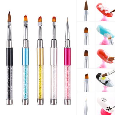 1/5 Stücke weichen Borsten bunten Stab Nail Art Pen Nagel Tipps Linie UV Gel Malerei Pinsel Stift Nagel Salon