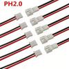 5Pair Micro JST PH 2.0 2PIN Male Female Plug Connector With Wire Cables 80mm
