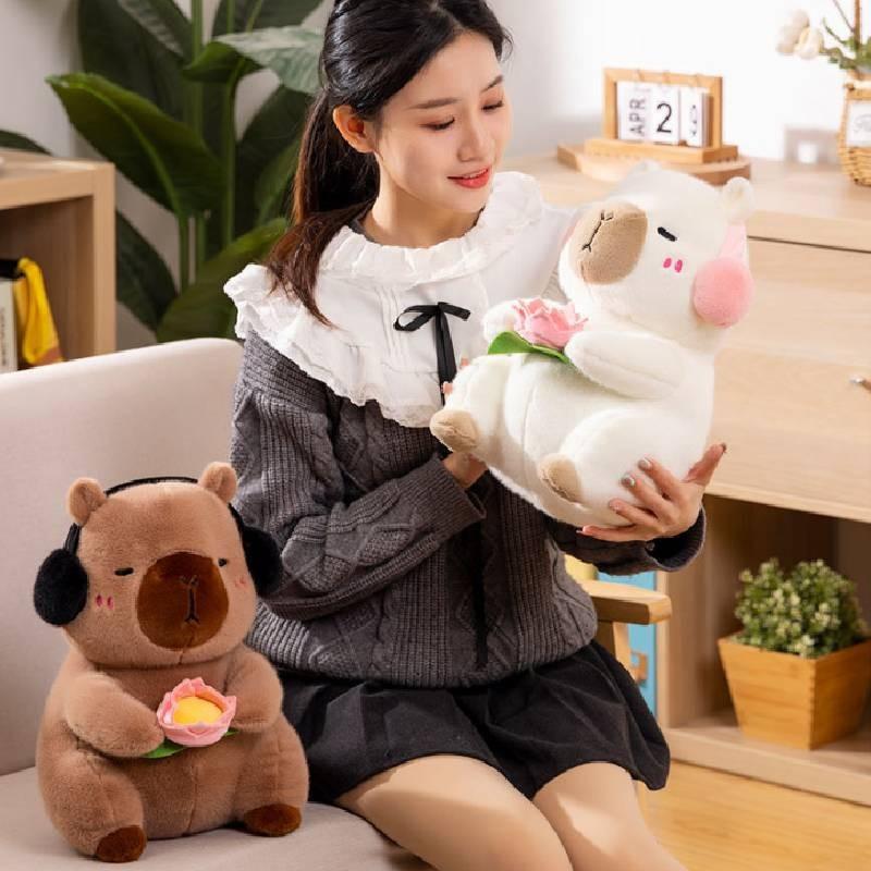 Adorable Cute Capybara Plush Toy Monkey Gorilla Baboon Stuffed Animal Doll For Kids