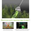 Stainless Steel Aquarium Algae Scraper Fish Tank Cleaner Keep Hands Dry Sharp Blade To Remove Algae