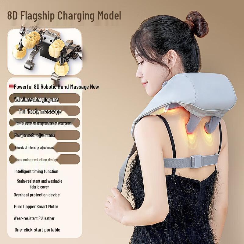 SWZSY Portable Rechargeable Shoulder Neck Massager CN plug (adapter included)