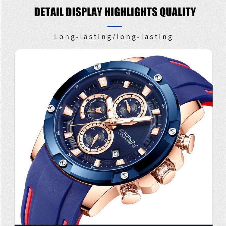 CRRJU-2298 New Men's Watch Casual Personality Watch Fashion Popular Student Watch