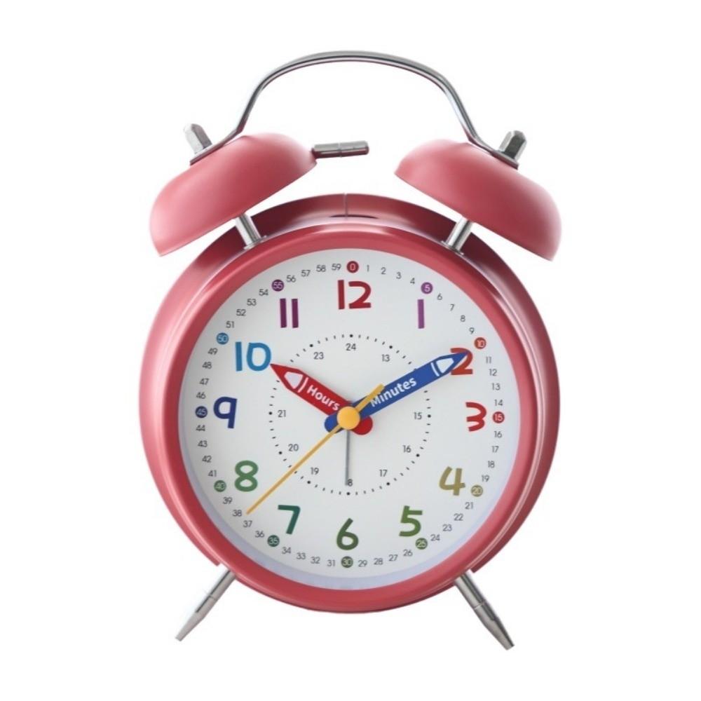 

Pencil Design Children s Alarm Clock Portable Bell Alarm Clock Time Planning Clock Kids Room красный