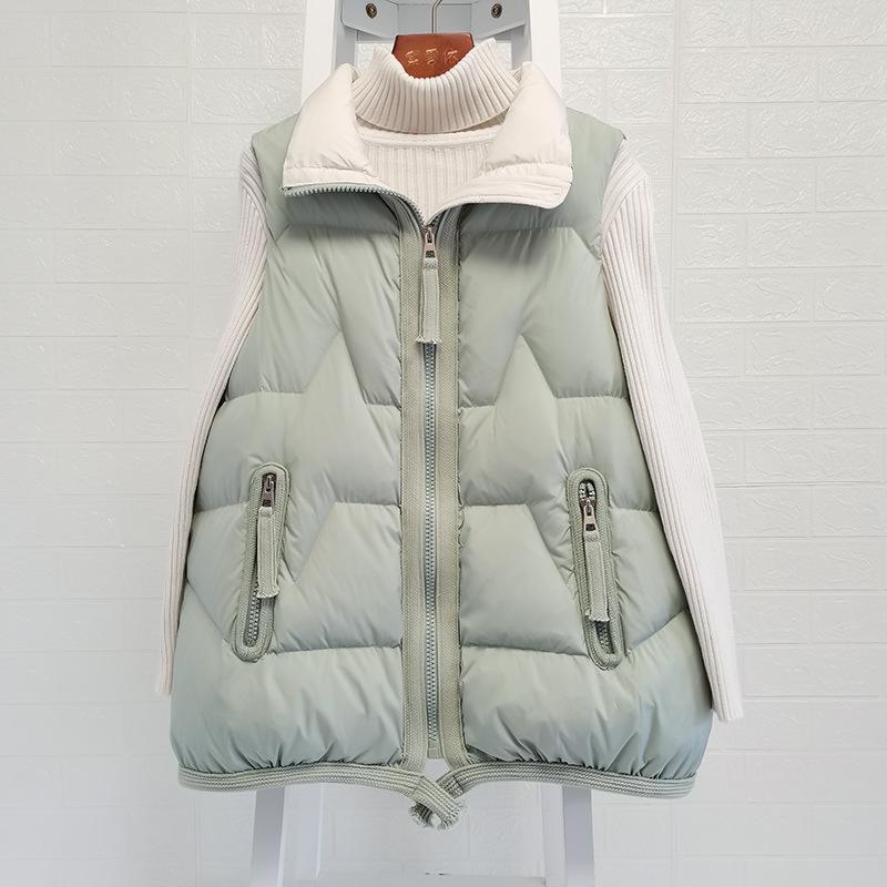 Winter Sleeveless Jacket Vest Down Puffer Waistcoat Light Outwear Women