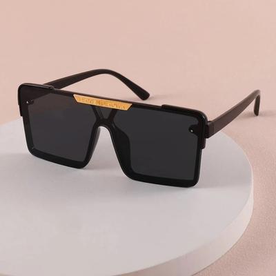 Klassieke Vierkante Zonnebril Kinderen Groot Montuur Merk Ontwerper Zonnebrillen Meisjes Jongen Brillen Eendelig UV400 Oculos De Sol