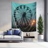 Fairground Ferris Wheel Tapestry  New Trend in Home Decor Art Wall Hanging Decoration