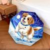 1 PC Automatic Folding Umbrella - Mountain Puppy Pattern, Portable & Foldable Design with 8 Ribs, Christmas Birthday Gifts