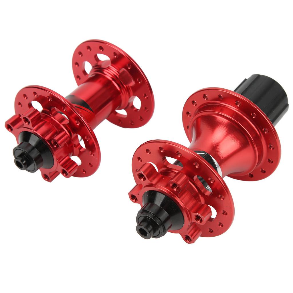32 Hole 6 Pawls Bicycle Disc Brake Hub with Quick Release Skewer Aluminum Alloy for Mountain Bike Red