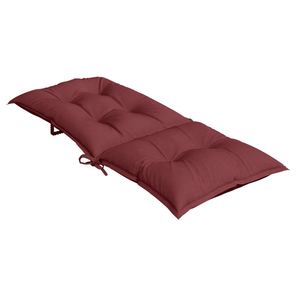 Hochlehner Seat Cushions 2 Pcs Melange Burgundy 120 X 50 X 7 Cm Fabric