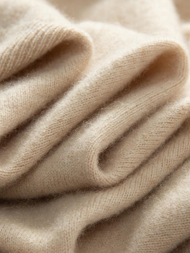 2025 Early Autumn Women's Cashmere Round Neck Cardigan - Stylish & Lightweight Knitwear