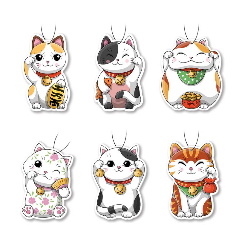 

Автомобильный ароматизатор подвесного типа Fortune Cat Автомобильный подвесной светильник Ароматизатор для автомобиля Духи-дезодорант Подвеска