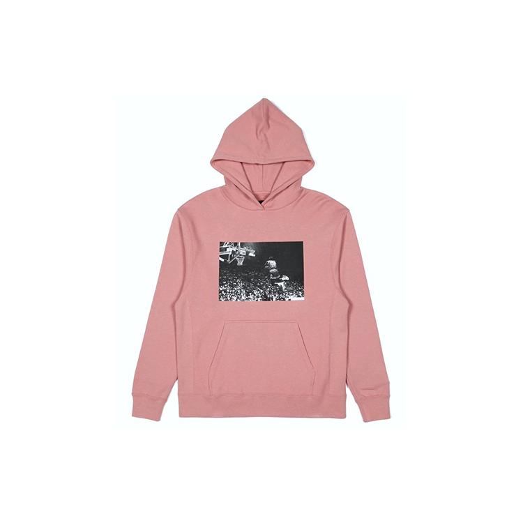 Jordan X Union Jordan X Union Sweatshirts Men s Pink Hooded Moderate Regular CV1349-685 S