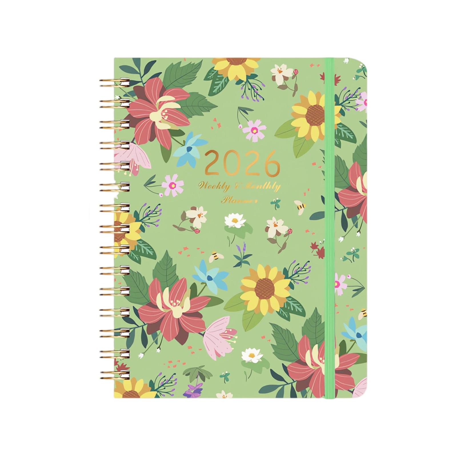 

2026 Planner, Stylish Calendar, Ample Notebook Space, Perfect For Recording To Do Lists One Size