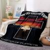 1 stk Metallica Flanellteppe [Koselig Kastepledd] For Sofa, Seng, Reise, Camping, Stue, Kontor, Sofa, Stol, Og Seng