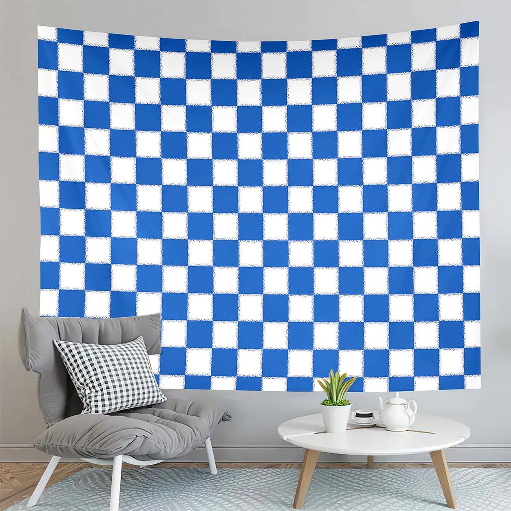 Checkerboard Tapestry Black and White Pattern Tapestry Abstract Style Tapestry Wall Hanging Tapestries Living Room Bedroom Dorm