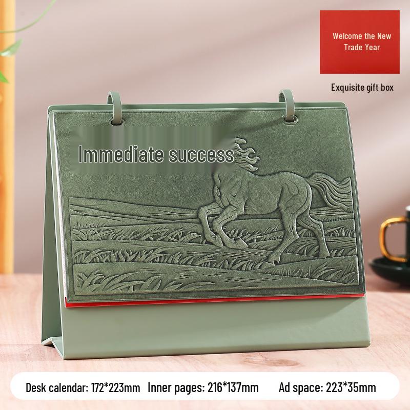 2025 Premium Business Calendar: High-Grade Paper, Hot Stamping, Customizable with Enterprise Logo for Promotional Gifts