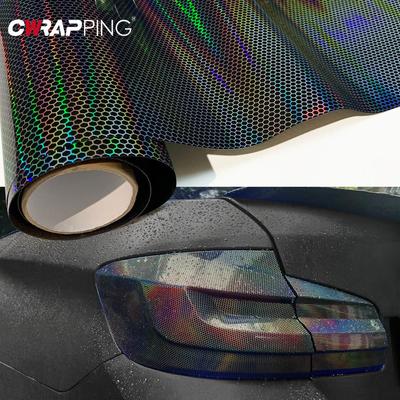 Motorcycle Headlight Tinting Chrome Stickers Car Fog Tail Lights Headlight Honeycomb Tinting Protective Film for Car Accessories