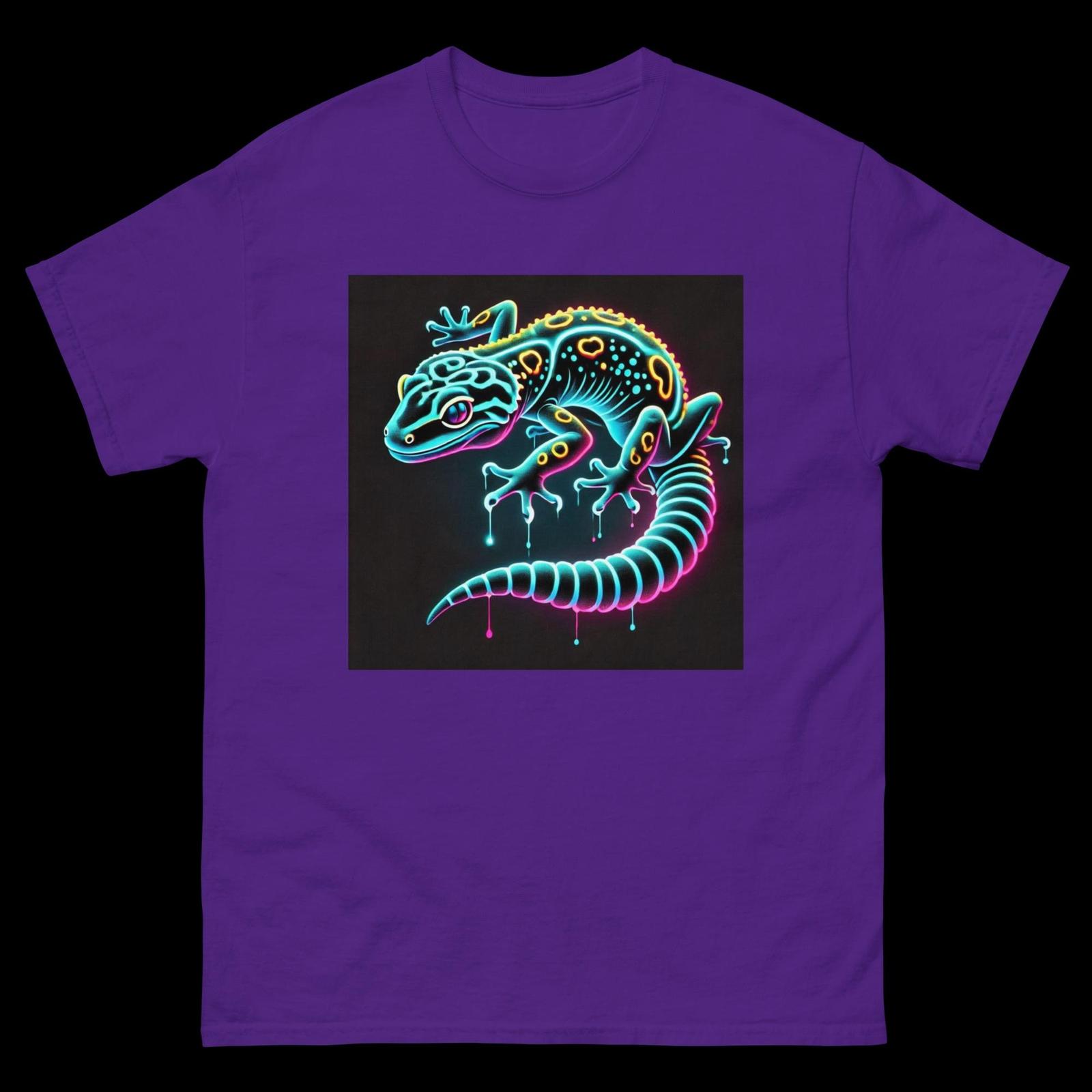 Neon Leopard Gecko Shirt DiscoGlitz - Pet T Shirt - Unique 437 S разноцветный