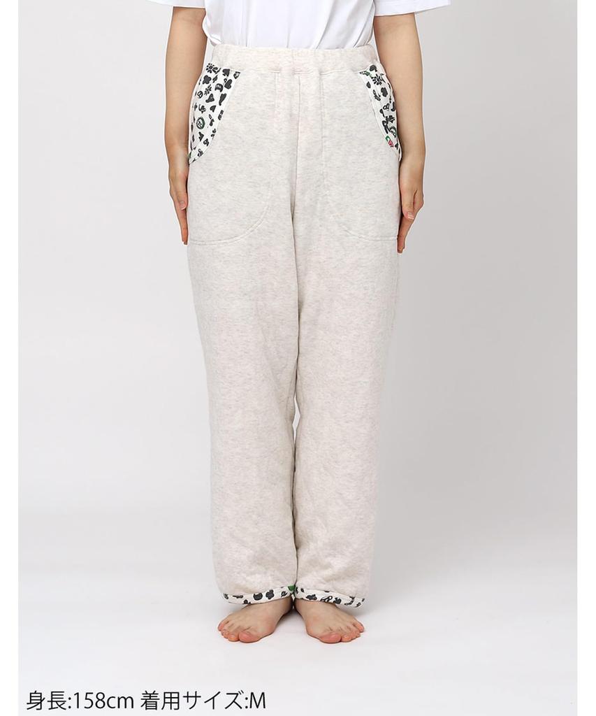 Wacoal Relax Sleep Tsumori Chisato Quilted Knit Warm Size IV & Women's Bottoms, Loungewear, UOW432,