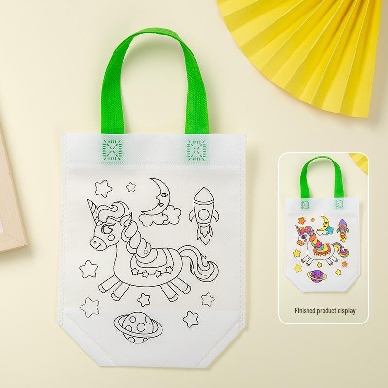 Eco-Friendly DIY Graffiti Tote Bag Kit for Kids