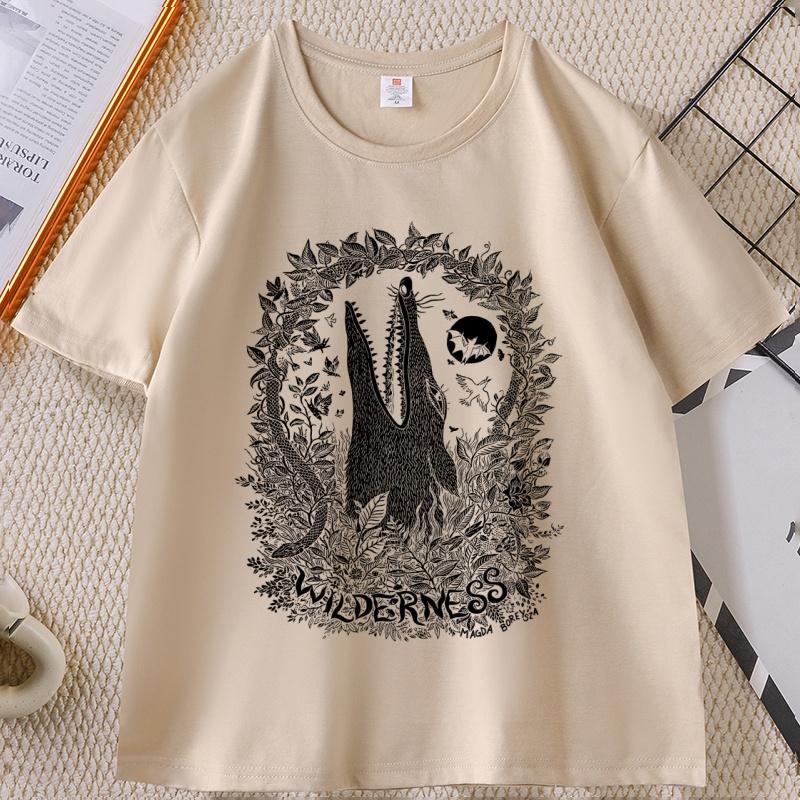 Animal Creature Tshirt Nature Lover Cotton Short Sleeve Round Neck Tshirt Unisex Women Casual Round Neck Tee Shirt Designer