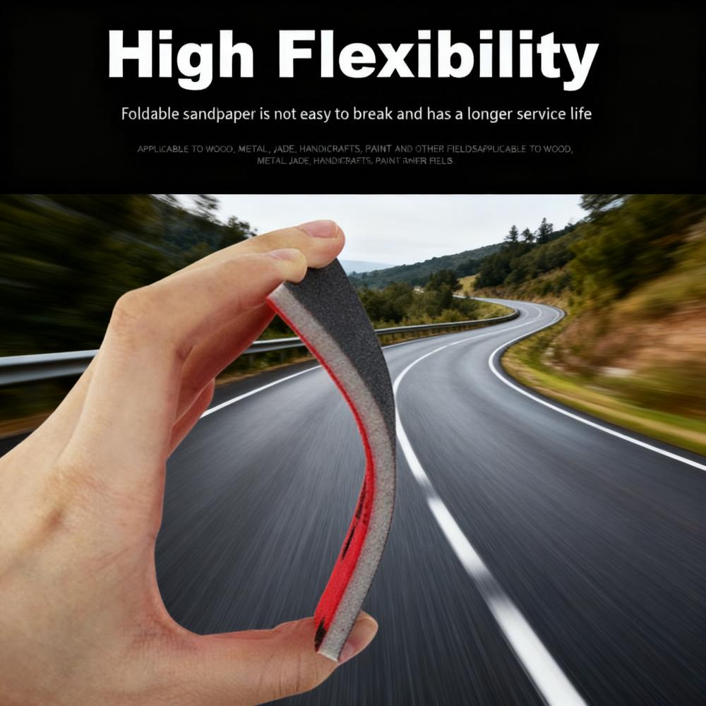 Car Paint Plastic Metal Sanding and Polishing Square Sponge Sandpaper Square Dry Grinder Sandpaper Flocking